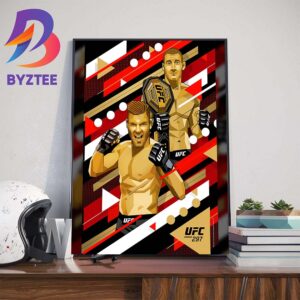 Sean Strickland Vs Dricus Du Plessis at UFC 297 In Toronto Art Decor Poster Canvas