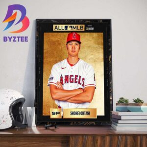Shohei Ohtani The 2023 All-MLB First Team Starting Rotation Art Decorations Poster Canvas