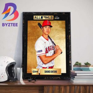 Shohei Ohtani Winning 2023 All-MLB First Team Art Decorations Poster Canvas