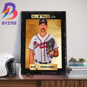 Spencer Strider Winning 2023 All-MLB First Team Art Decorations Poster Canvas