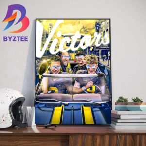 The 2023 CFB Playoff National Championship Michigan Wolverines Football The College Football Champions Art Decor Poster Canvas