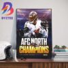 The AFC East Champions Are Buffalo Bills Clinch 4th Straight Division Title Art Decorations Poster Canvas