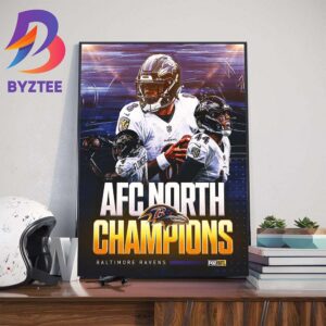 The Baltimore Ravens Are AFC North Champions Art Decorations Poster Canvas