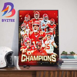 The Chiefs Are AFC Champions For The 4th Time In 5 Years And Headed Super Bowl LVIII Art Decor Poster Canvas