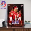 Kansas City Chiefs Back-to-Back AFC Champions Advanced 2024 Super Bowl LVIII Bound Art Decor Poster Canvas