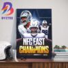 The Chiefs Kingdom Kansas City Chiefs Win The AFC West For The 8th Straight Year Art Decorations Poster Canvas