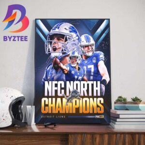 The Detroit Lions Are NFC North Champions For The First Time Since 1993 Art Decorations Poster Canvas