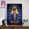 The Greater The Spy The Bigger The Lie Alfie The Cat In Argylle Movie Official Poster Art Decorations Poster Canvas