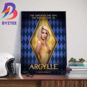 The Greater The Spy The Bigger The Lie Dua Lipa As LaGrange In Argylle Movie Official Poster Art Decorations Poster Canvas