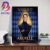The Greater The Spy The Bigger The Lie Sam Rockwell As Aiden Wilde In Argylle Movie Official Poster Art Decorations Poster Canvas