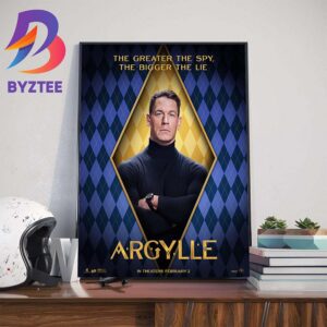 The Greater The Spy The Bigger The Lie John Cena As Wyatt In Argylle Movie Official Poster Art Decorations Poster Canvas