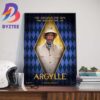 The Greater The Spy The Bigger The Lie Sam Rockwell As Aiden Wilde In Argylle Movie Official Poster Art Decorations Poster Canvas