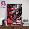 The Ottawa Senators Player Thomas Chabot 400 Career Games In NHL Art Decor Poster Canvas