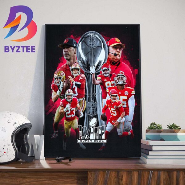 The San Francisco 49ers Goes To Super Bowl LVIII In Las Vegas Art Decor Poster Canvas