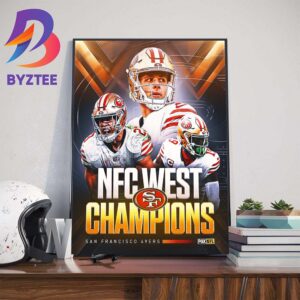 The San Francisco 49ers Win The West And Are The First Team To Win A Division Title This Season Art Decorations Poster Canvas