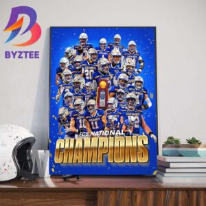 The South Dakota State Jackrabbits SDSU Football Are Back-To-Back NCAA FCS National Champions Art Decorations Poster Canvas
