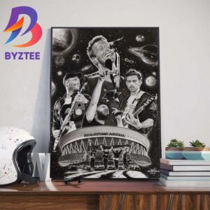 The Stunning Charcoal And Graphite Artwork For The Best Band In The World Coldplay at Philippine Arena Art Decor Poster Canvas