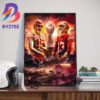 Super Bowl LVIII Bound Final Battle San Francisco 49ers AFC Champs 2023 Art Decor Poster Canvas