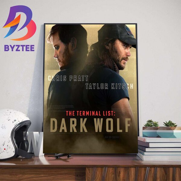 The Terminal List Dark Wolf With Starring Chris Pratt And Taylor Kitsch Art Decor Poster Canvas