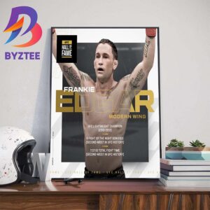 UFC Hall Of Fame Induction For Frankie Edgar Modern Wing Art Decor Poster Canvas