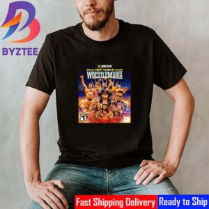 WWE 2K24 40 Years Of WrestleMania Official Poster Vintage T-Shirt