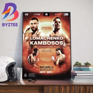 Warriors Of The Ring IBF Lightweight World Title At RAC Arena Perth Western Australia Art Decor Poster Canvas