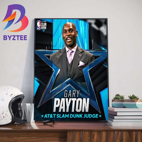 2024 AT and T Slam Dunk Judge Is Gary Payton Art Decorations Poster Canvas