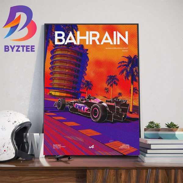 BWT Alpine F1 Team The First Race Week Of The 2024 Season At Bahrain GP Art Decorations Poster Canvas