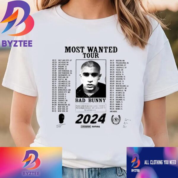 Bad Bunny Most Wanted Tour 2024 If You Are Not A Real Fan Dont Come Vintage T-Shirt