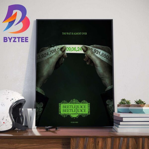 Beetlejuice Beetlejuice The Wait Is Almost Over Official Poster Art Decorations Poster Canvas