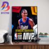 Bennedict Mathurin Is Panini Rising Stars MVP 2024 NBA All-Star Art Decorations Poster Canvas