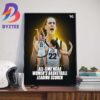 Caitlin Clark Becomes NCAA Womens Basketball All-Time Scoring Leader Art Decorations Poster Canvas