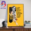 Caitlin Clark All-Time NCAA Womens Basketball Leading Scorer Art Decorations Poster Canvas