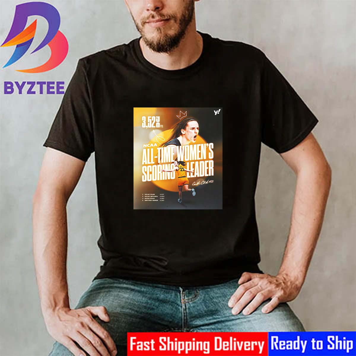 Caitlin Clark Breaks The NCAA All-Time Womens Scoring Leader Record Vintage T-Shirt