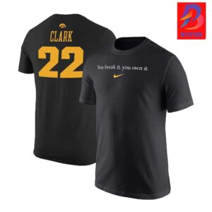 Caitlin Clark Iowa Hawkeyes Nike Unisex Record Breaking Two Sides Unisex T-Shirt