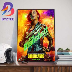 Cate Blanchett as Lilith in Borderlands Official Poster Art Decor Poster Canvas