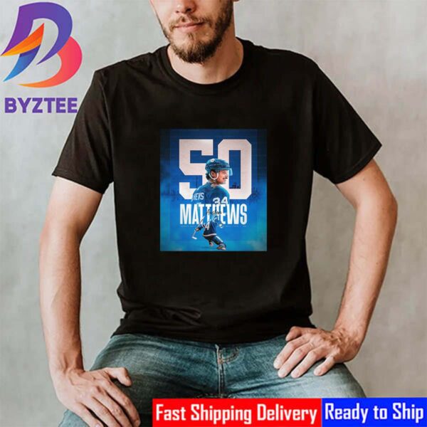 Congrats Auston Matthews Now Has 50 Goals In 54 Games This Season Vintage T-Shirt