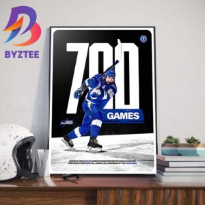 Congrats Nikita Kucherov 700 NHL Career Games Art Decorations Poster Canvas
