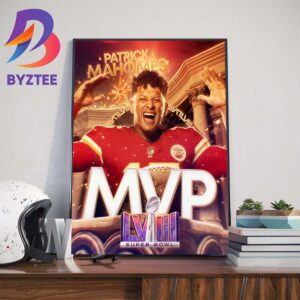 Congratulations Patrick Mahomes 3x Super Bowl MVP Art Decorations Poster Canvas