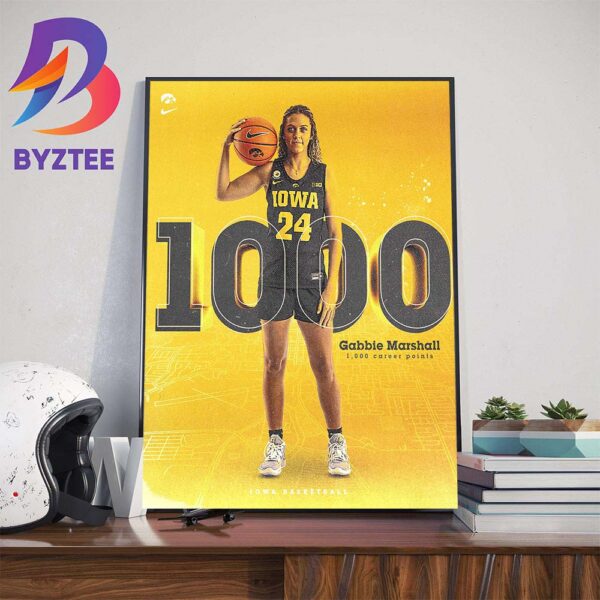 Congratulations To Gabbie Marshall 1000 Career Points Art Decorations Poster Canvas