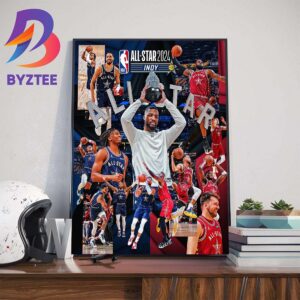Damian Lillard Took Home Kia All Star MVP Honors In The Star-Studded 2024 NBA All-Star Game Art Decorations Poster Canvas