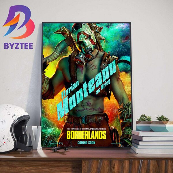 Florian Munteanu as Krieg in Borderlands Official Poster Art Decor Poster Canvas