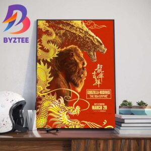 Godzilla x Kong The New Empire Year Of The Dragon International Poster Art Decorations Poster Canvas