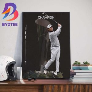 Hideki Matsuyama Is The 2024 Genesis Invitational Champion Art Decorations Poster Canvas
