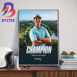 Isaiah Salinda Wins For The First Time On The Korn Ferry Tour At The 2024 Panama Championship Art Decorations Poster Canvas