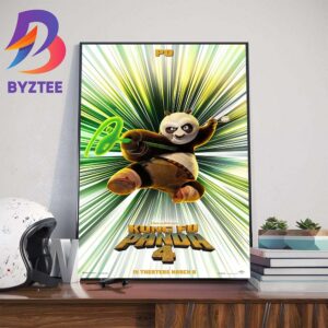 Jack Black As Po In Kung Fu Panda 4 Official Poster Art Decorations Poster Canvas