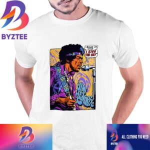 Jimi Hendrix Pop Art White Vintage T-Shirt