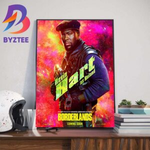 Kevin Hart as Roland in Borderlands Official Poster Art Decor Poster Canvas