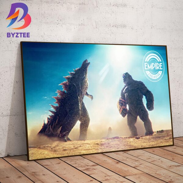 Kong And Godzilla Aligning In Godzilla x Kong The New Empire Exclusive Poster Art Decor Poster Canvas