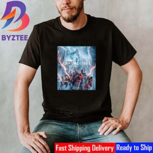 Official Ghostbusters Frozen Empire Movie Poster Vintage T-Shirt